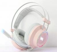 Tai nghe gaming Wangming WM9800 7.1 USB LED Màu Hồng